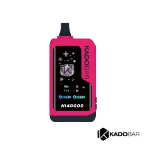 Cherry Hard Candy Kado Bar NI40K Ice + Nic Control Disposable Vape