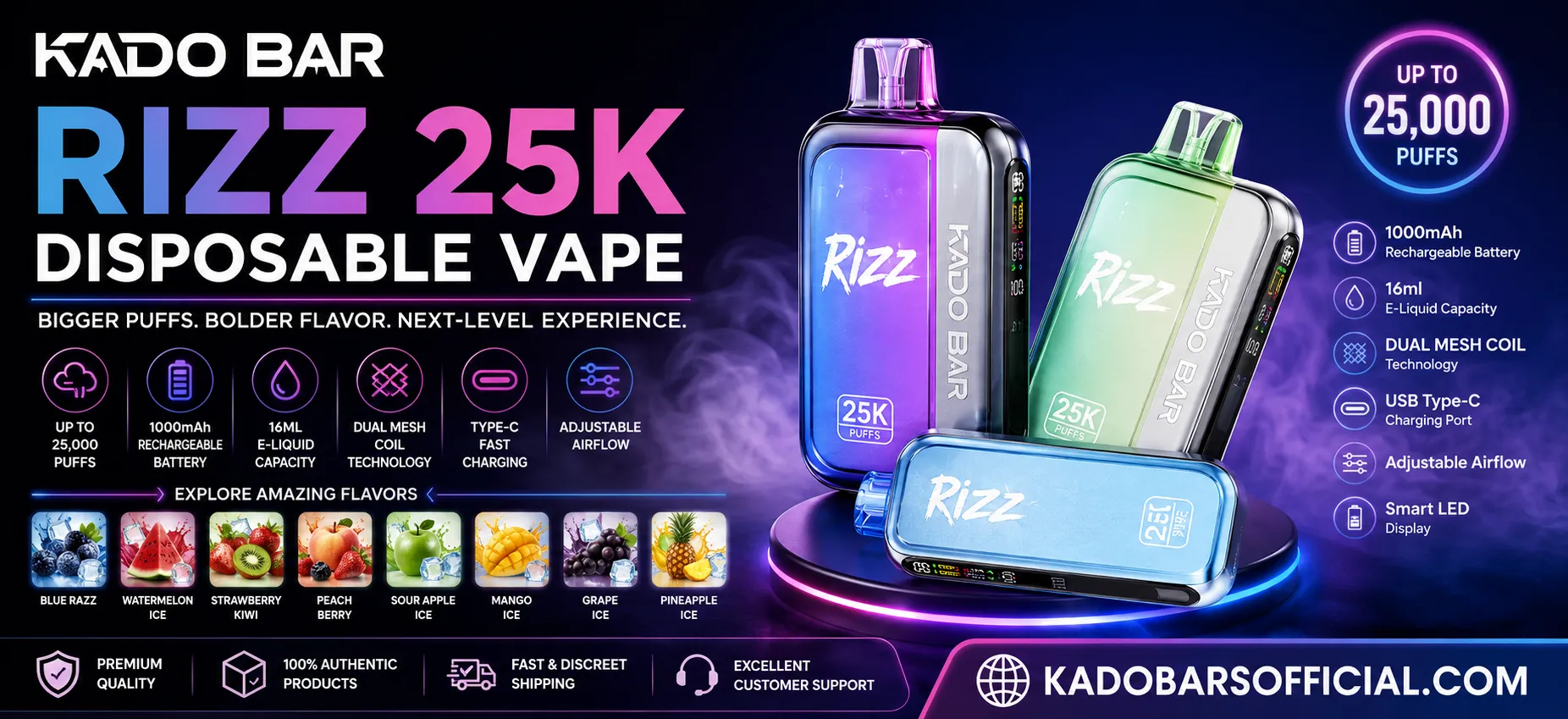 Kado Bar Rizz 25K Disposable Vape The Complete Guide