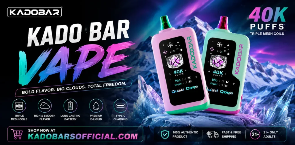 Kado Bar Vape disposable device with premium flavors and high puff capacity